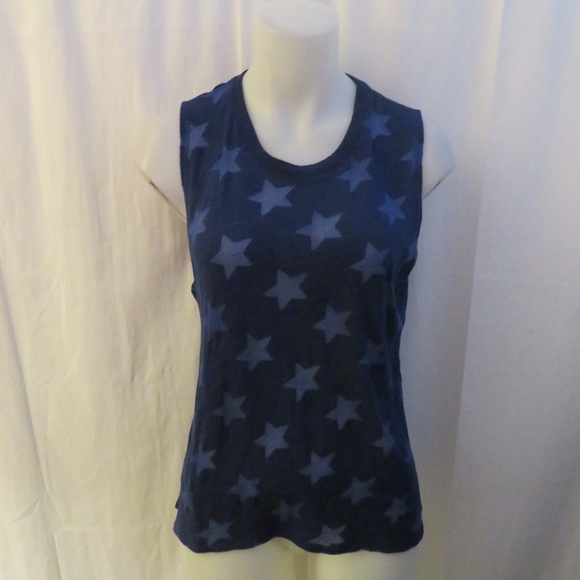 NATION NAVY BLUE "STARS"  TANK TOP SZ S * - Picture 1 of 8